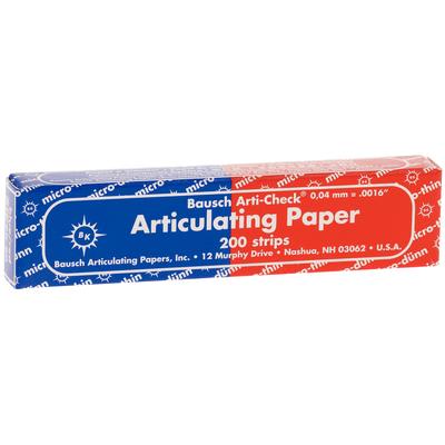 BAUSCH Arti-Check BK80 carta articolazione blu e rossa in confezione