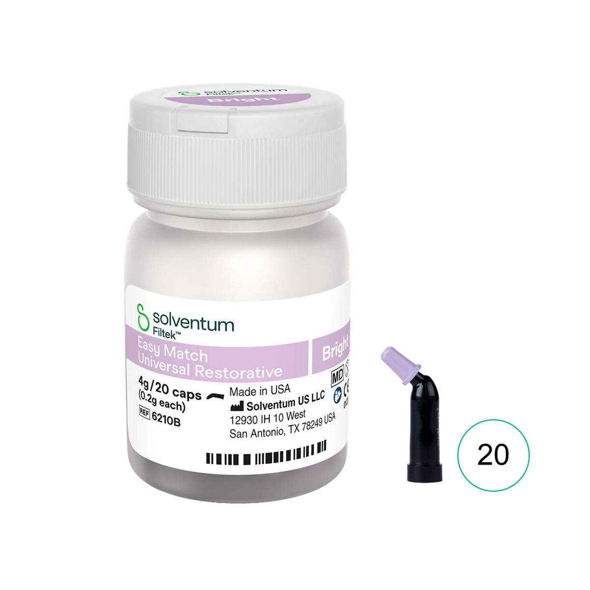 Solventum Filtek Easy Match Bright 20 capsule da 0.2 g
