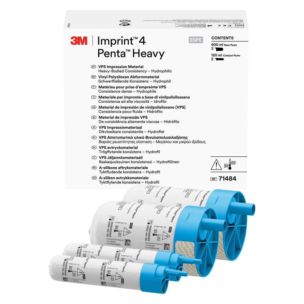 3M IMPRINT 4 PENTA HEAVY 2 basi da 300 ml + 2 catalizzatori da 60 ml - codice 71484