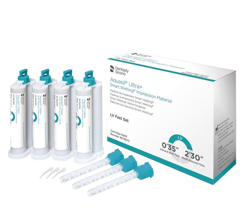 DENTSPLY AQUASIL ULTRA+ LV FAST SET 4 x 50 ml
