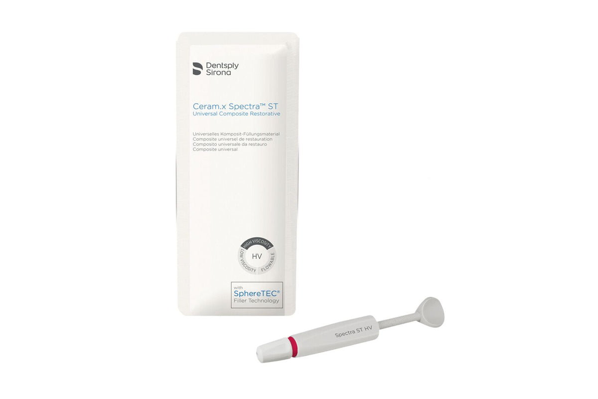 Foto illustrativa CERAM-X SPECTRA ST HV con una siringa senza conferma colore; articolo venduto DENTSPLY CERAM-X SPECTRA ST HV siringa 3 g A4