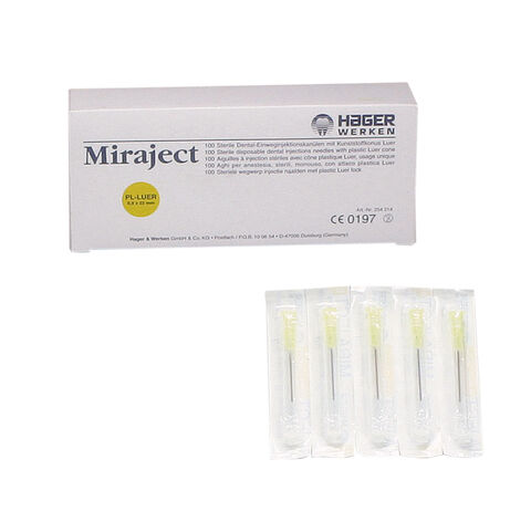 HAGER WERKEN MIRAJECT PL SUPER 0,9 x 22 mm 100 pezzi per siringhe luer