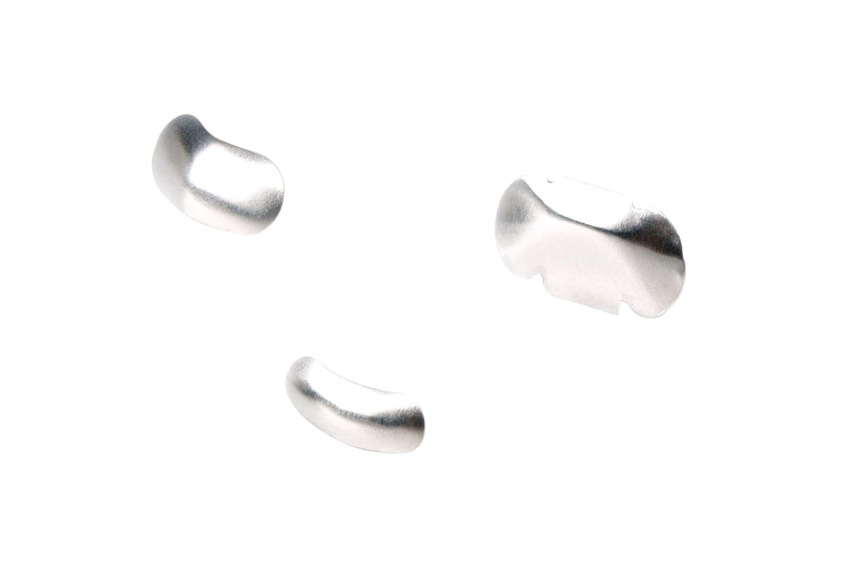 Foto illustrativa PALODENT con tre matrici di misure assortite; articolo venduto DENTSPLY PALODENT standard 100 matrici