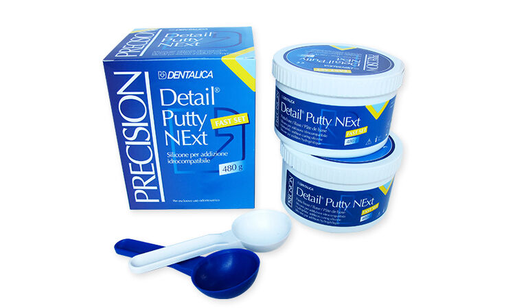DENTALICA PRECISION DETAIL PUTTY NEXT fast set 2 x 480 g codice PR0020PNF