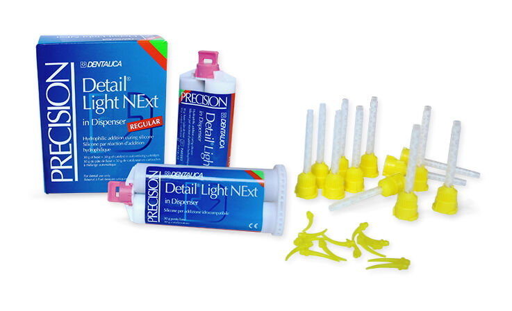 DENTALICA PRECISION DETAIL LIGHT REGULAR 2 x 50 ml e 12 puntali codice PR0021LNR