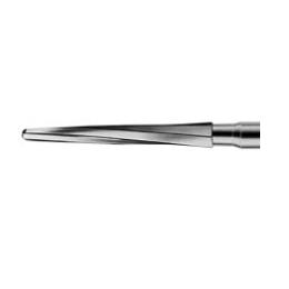Foto illustrativa dettaglio parte lavorante; lunghezza e diametro non verificabili nella foto; articolo venduto DENTSPLY MAILLEFER FRESE ZEKRYA 28 mm 5 pezzi